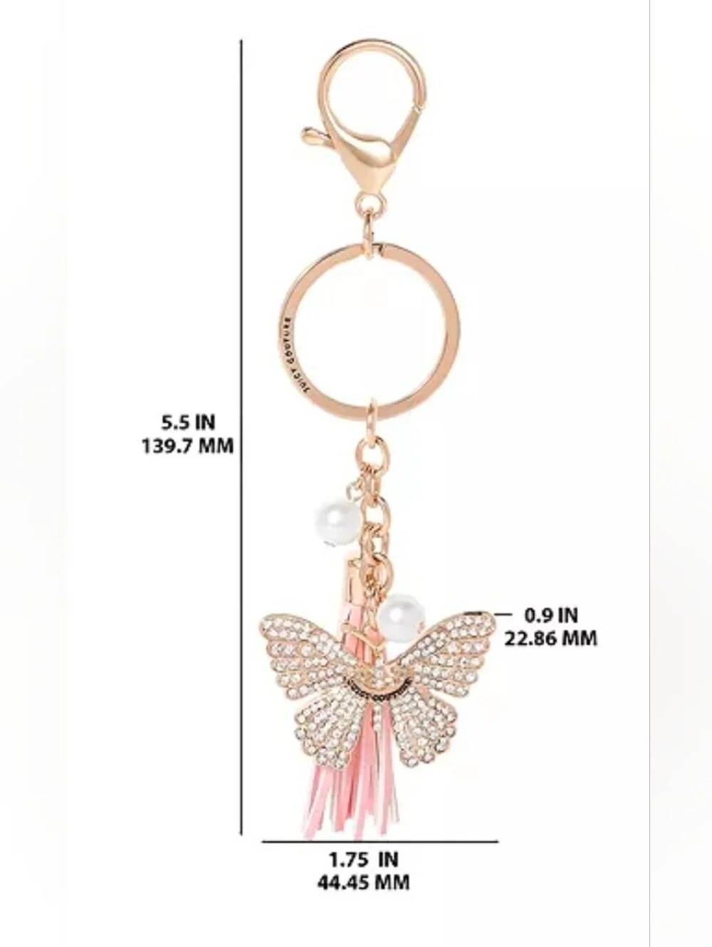 Juicy Couture Butterfly Keychain
